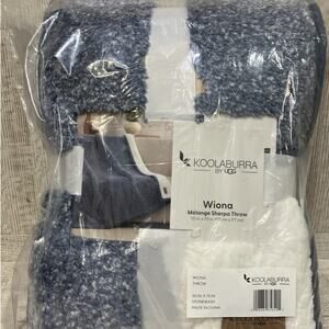 Koolaburra by UGG Wiona Melange Sherpa Throw 50 x 70 Stonewash Blue